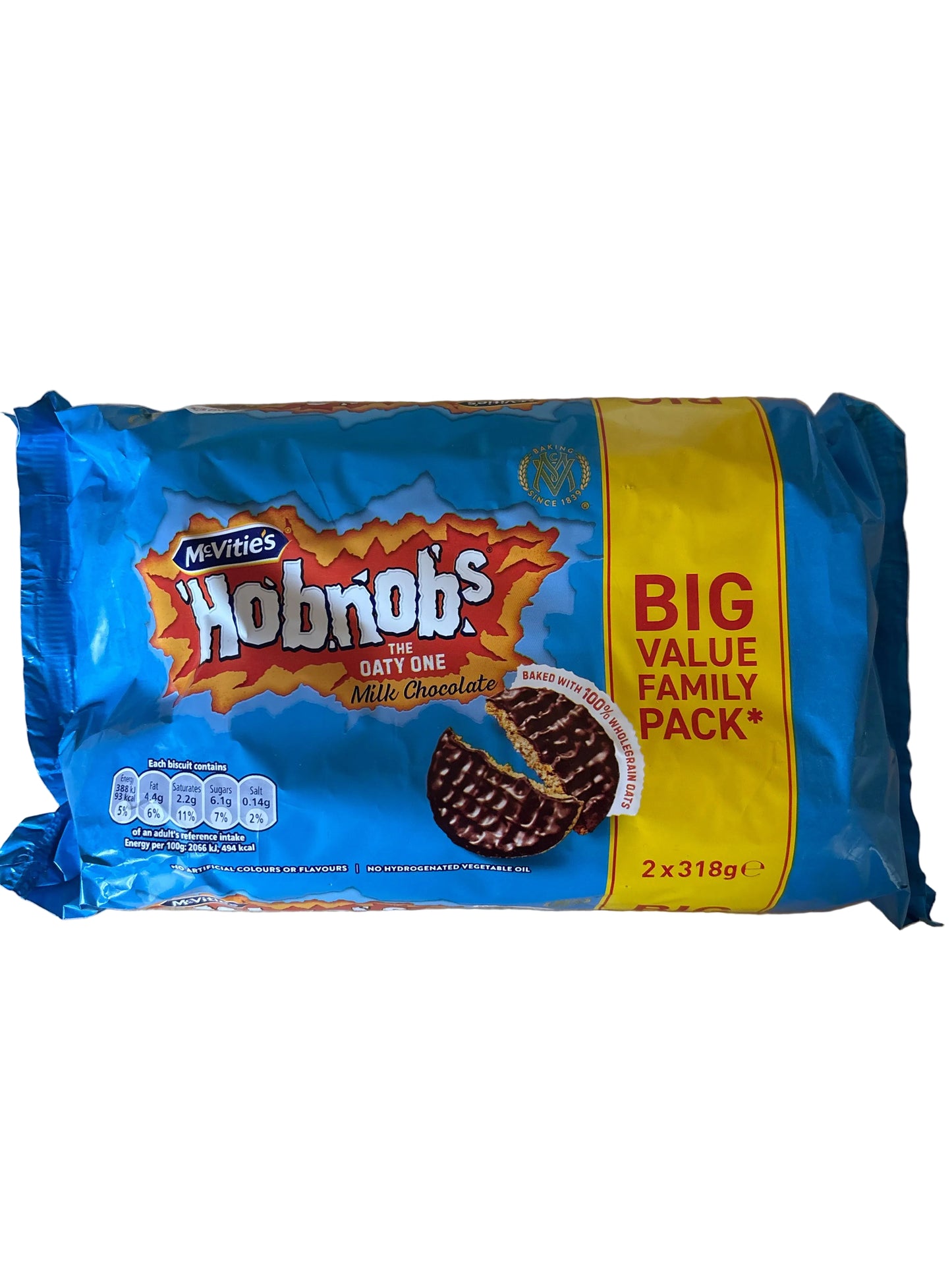 Milk chocolate hobnobs
