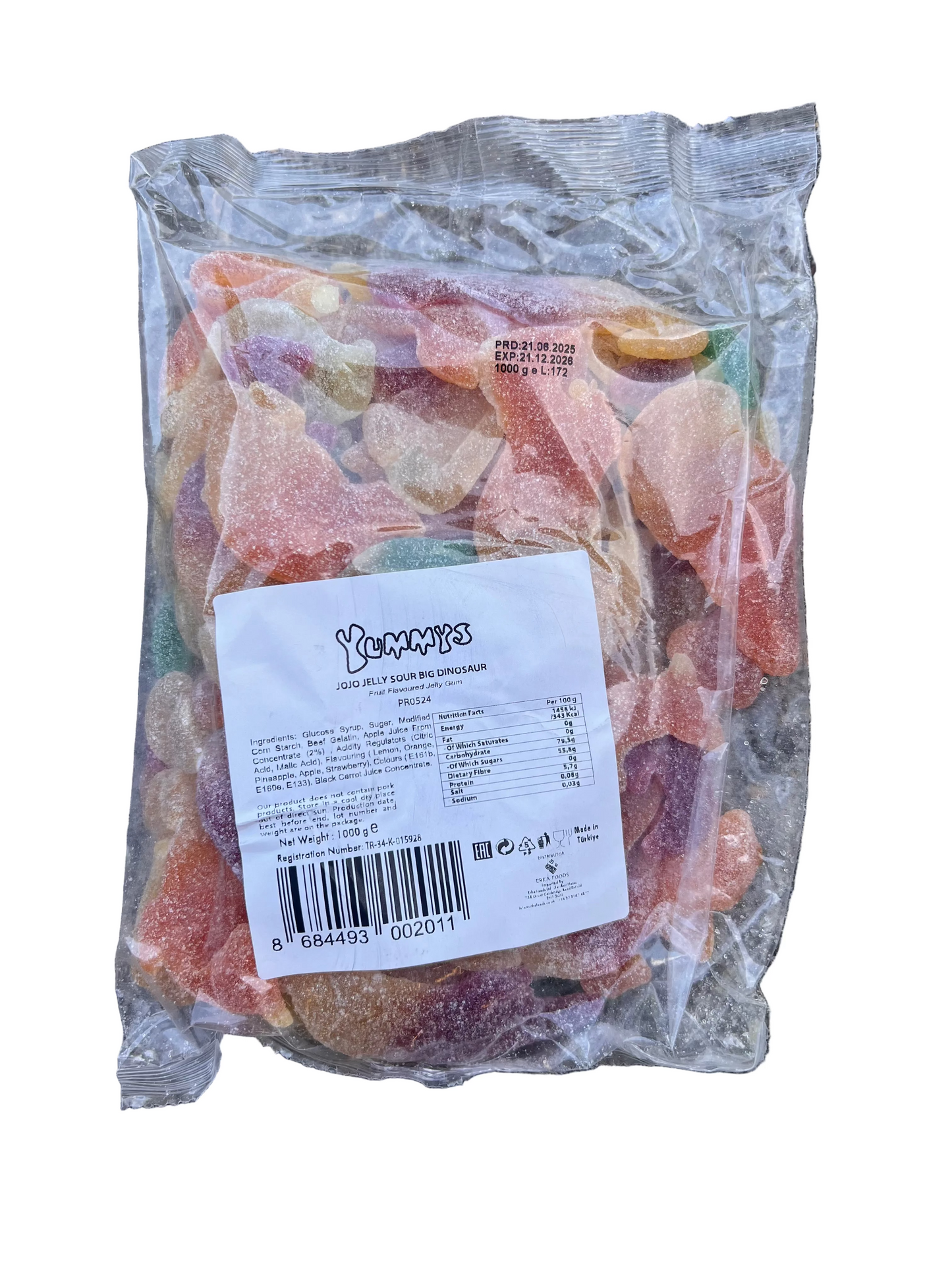 Sour jelly dinosaurs